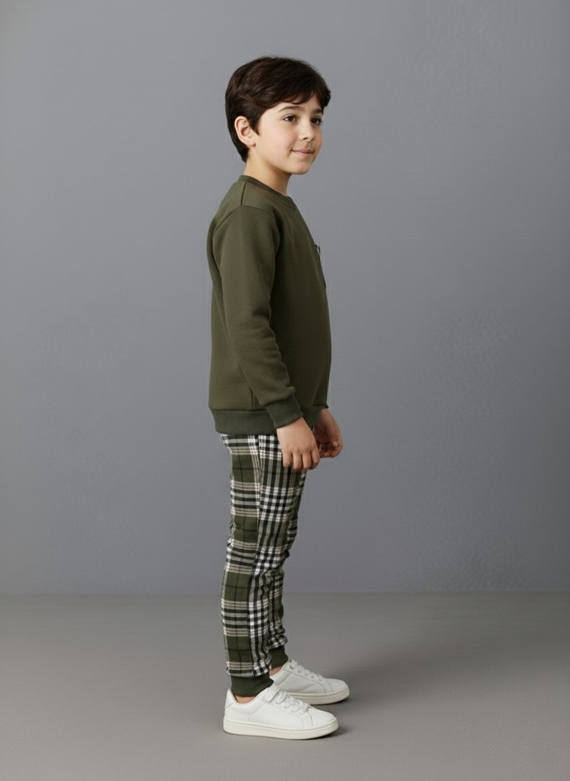 Viel Innate سويت شيرت أنيق وبنطلونات رياضية للأولاد - Image 2